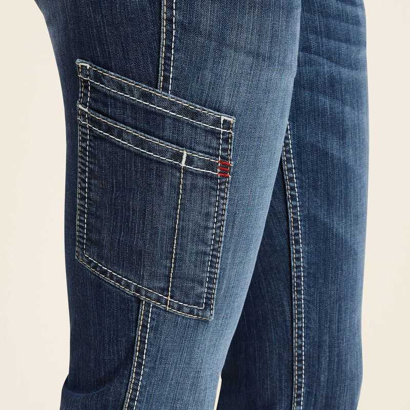 Ariat FR Perfect Rise DuraLight Stretch Cell Phone Straight Jean Lazuli | 528YRQGPO