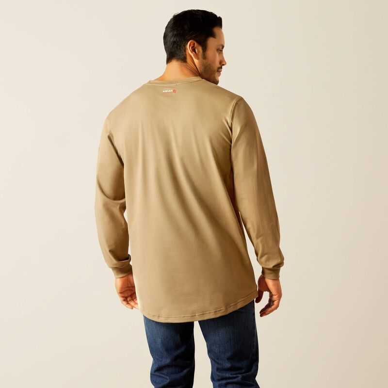 Ariat FR Pima T-Shirt Khaki | 275WKPSZT