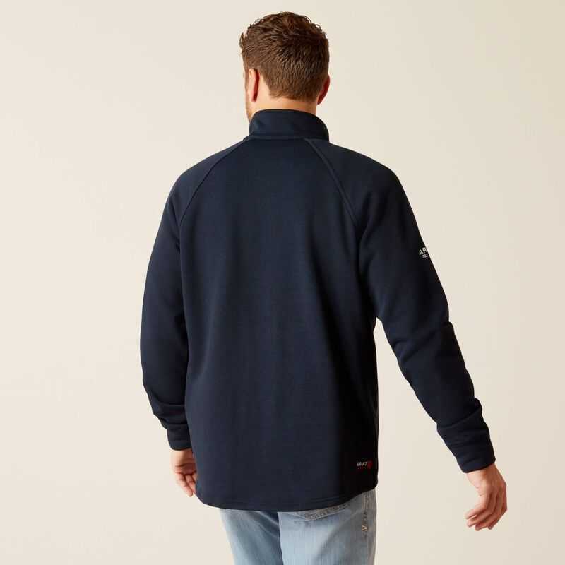 Ariat FR Primo Fleece 2.0 1/4 Zip Sweater Navy | 509YFGPRX