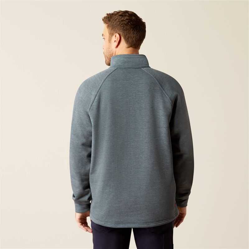 Ariat FR Primo Fleece 2.0 1/4 Zip Sweater Grey | 523MCXFYD