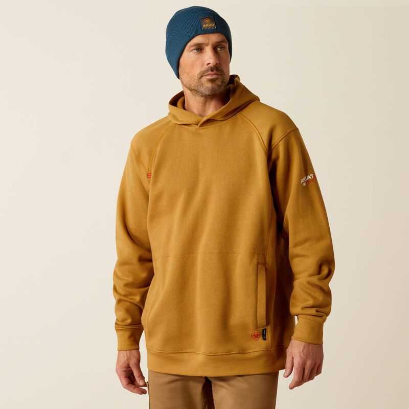 Ariat FR Rev Pullover Hoodie Brown | 612IXGZAV