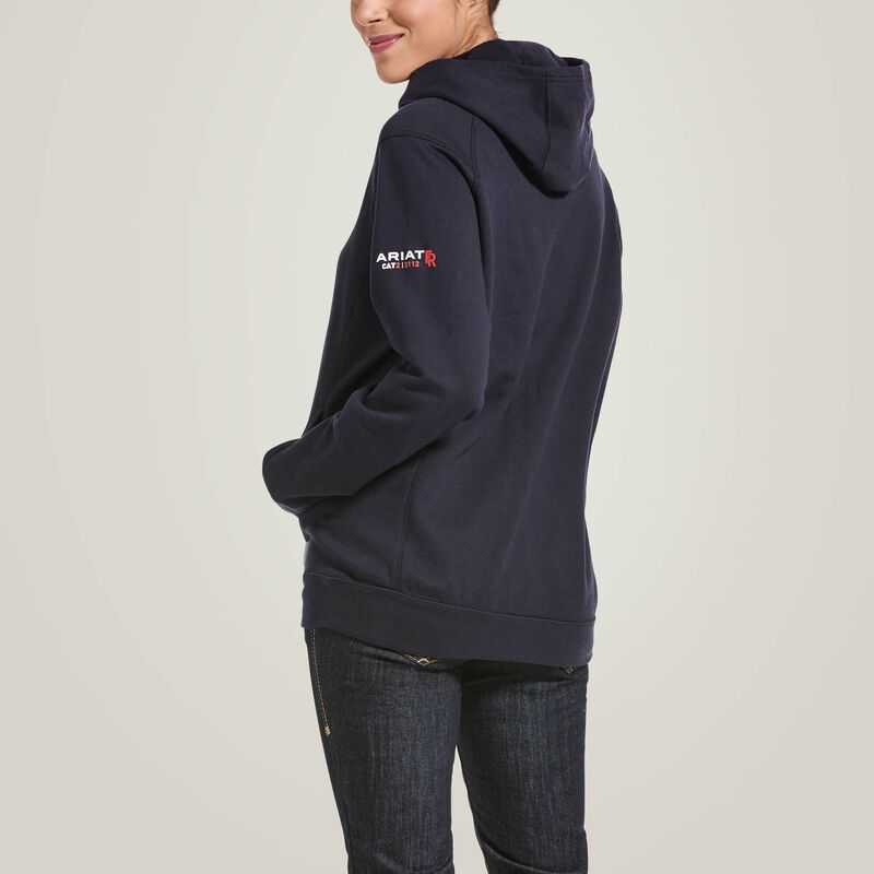 Ariat FR Rev Pullover Hoodie Navy | 569WZKEAO