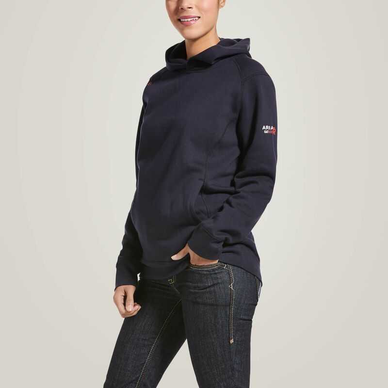 Ariat FR Rev Pullover Hoodie Navy | 569WZKEAO