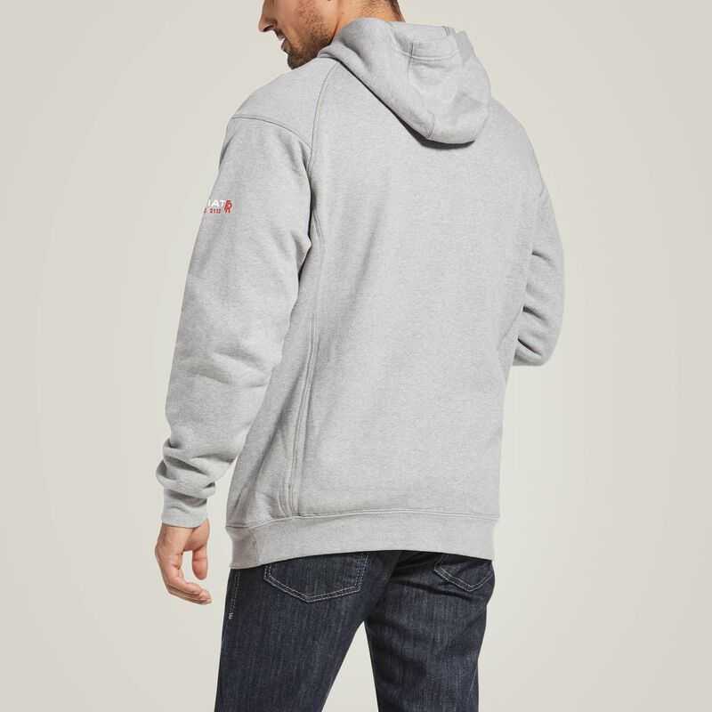 Ariat FR Rev Pullover Hoodie Silver | 640IMZPNX