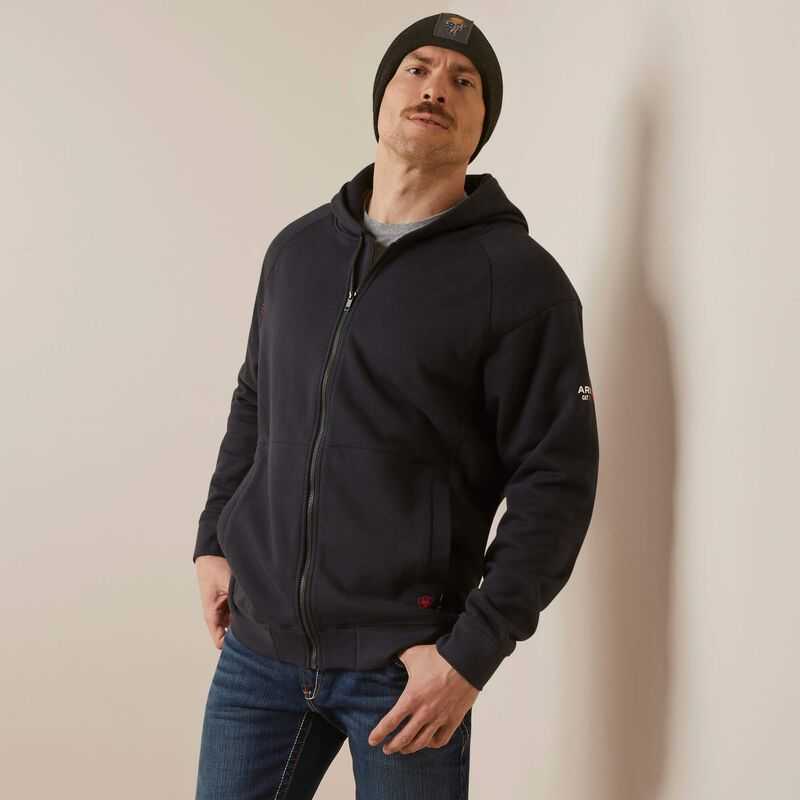 Ariat FR Rev Shock Fire Hoodie Black | 560PLFZJI