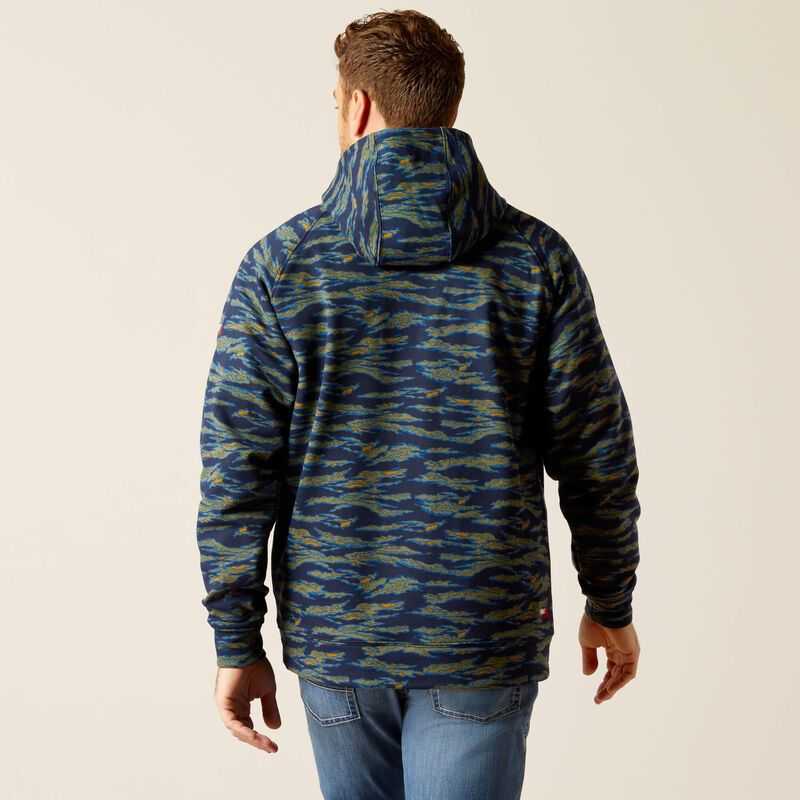 Ariat FR Smoke Hoodie Blue Camo | 047BEFAXT