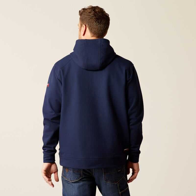 Ariat FR Solid Hoodie Navy | 931TCBPIS