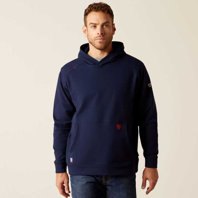 Ariat FR Solid Hoodie Navy | 931TCBPIS