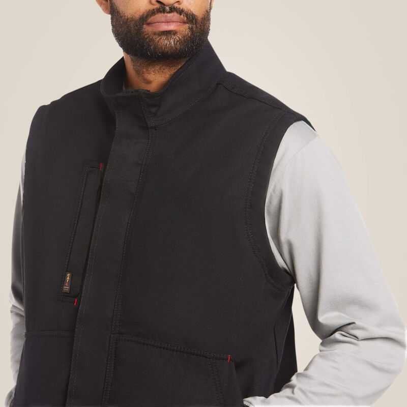 Ariat FR Workhorse Insulated Vest Black | 938MCYAEQ