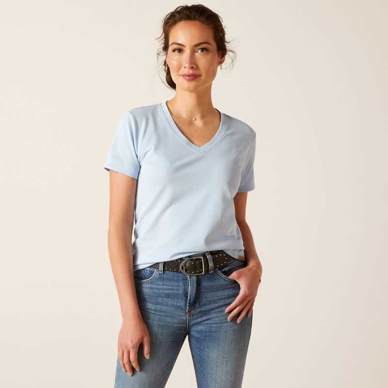 Ariat Fairford T-Shirt Blue | 621BJXYVL