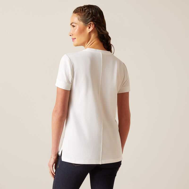 Ariat Fairford T-Shirt White | 259DGEUHW