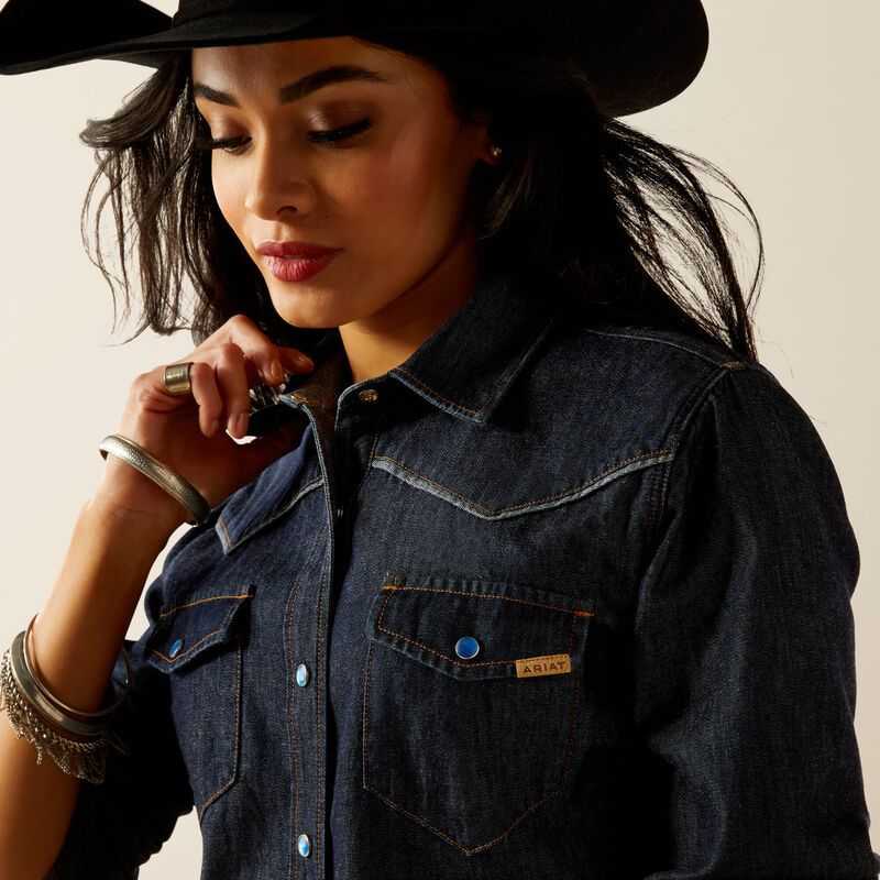 Ariat Farriday Denim Shirt Rinse | 916IGJUSZ