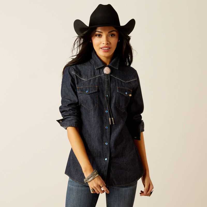 Ariat Farriday Denim Shirt Rinse | 916IGJUSZ