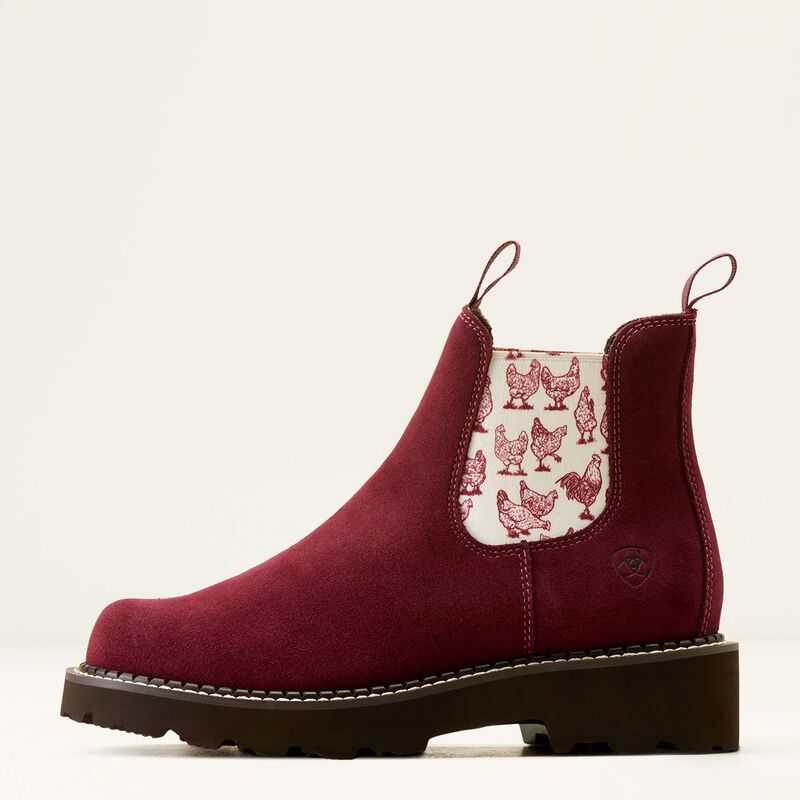 Ariat Fatbaby Chelsea Western Boot Burgundy | 895UCBKIV