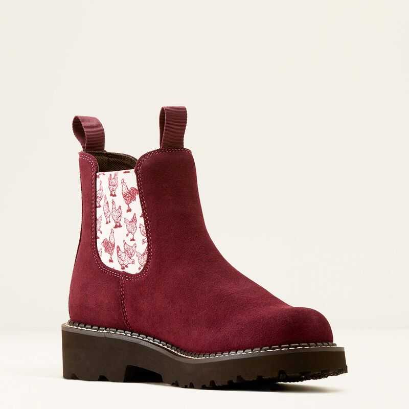 Ariat Fatbaby Chelsea Western Boot Burgundy | 895UCBKIV