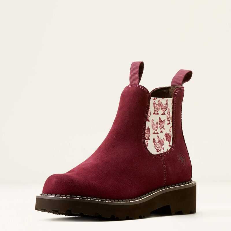 Ariat Fatbaby Chelsea Western Boot Burgundy | 895UCBKIV