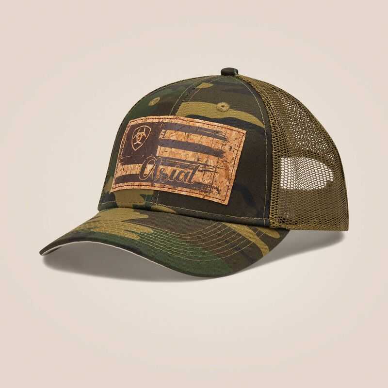 Ariat Flag Patch Cap Camo | 732LXDCIA