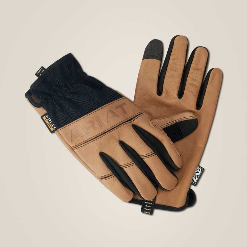 Ariat FlexPro Leather Driver Work Glove Brown / Black | 726GZFBEW