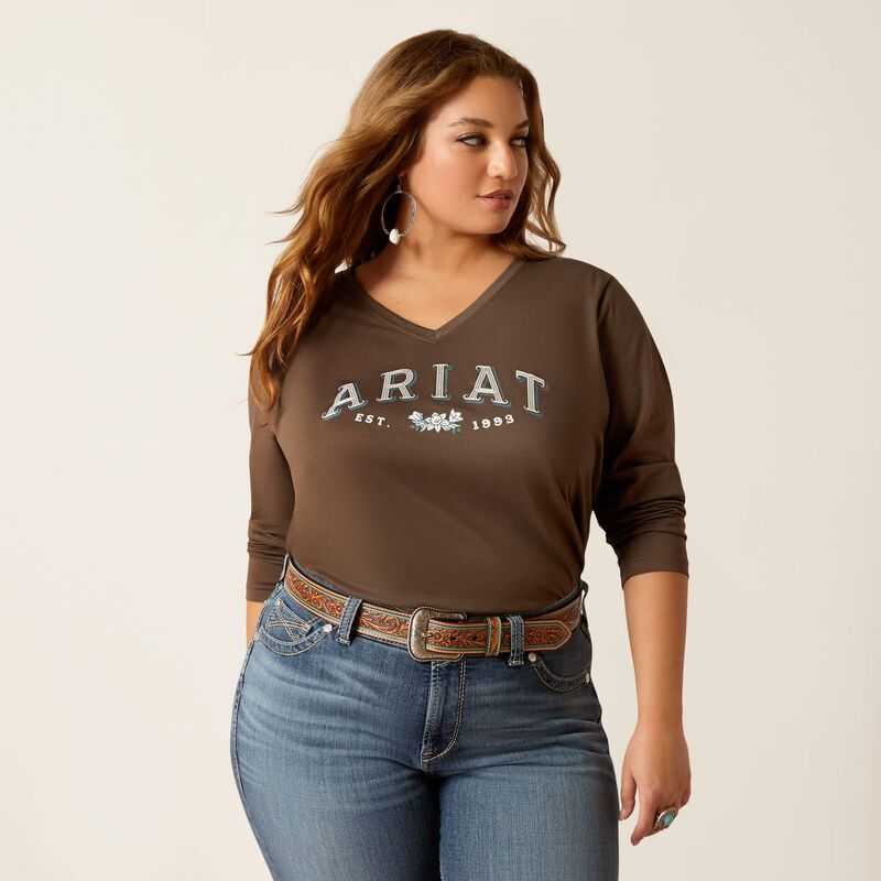 Ariat Flora Tee Banyan Bark | 825DIKQSA