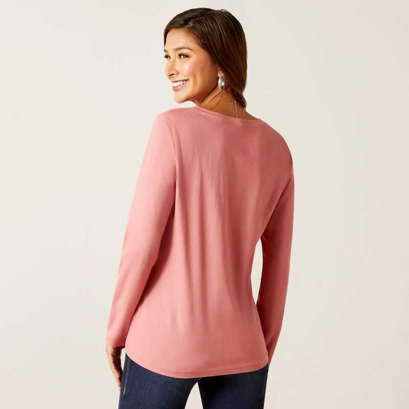 Ariat Flora Tee Rose | 491ZMQSPG