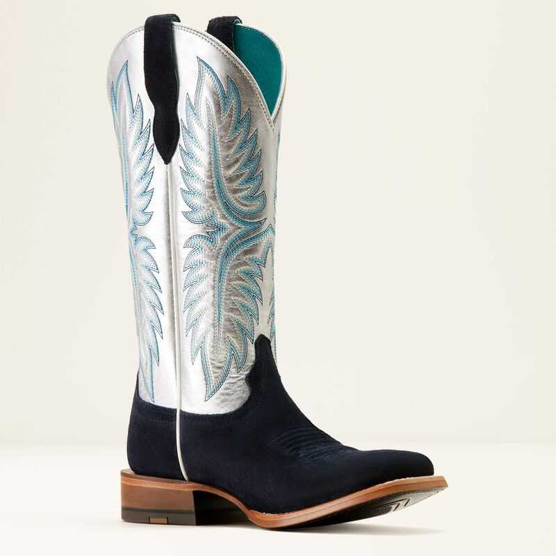 Ariat Frontier Calamity Jane Western Boot Blue / Silver | 980WKIYHQ