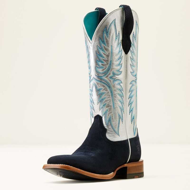 Ariat Frontier Calamity Jane Western Boot Blue / Silver | 980WKIYHQ