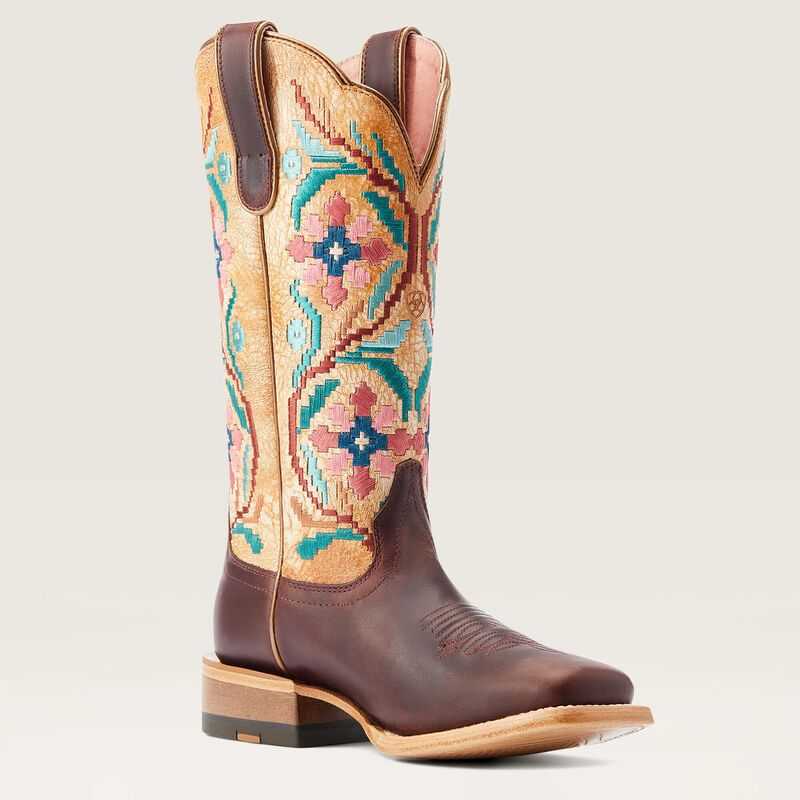 Ariat Frontier Daniella Western Boot Brown | 329MCUERJ