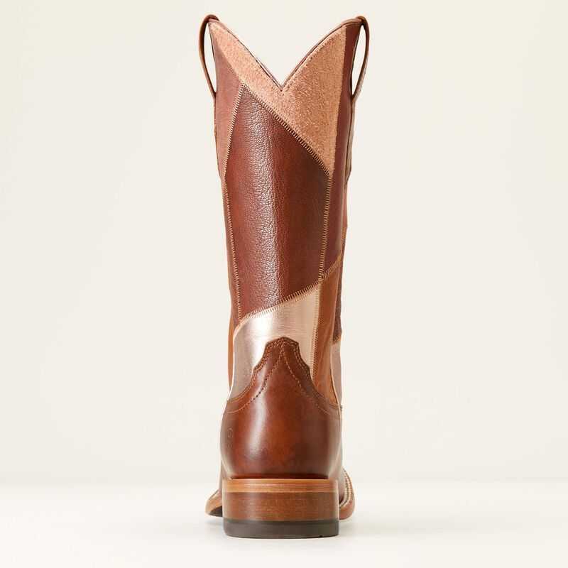 Ariat Frontier Patchwork Western Boot Brown | 345LKVOWD