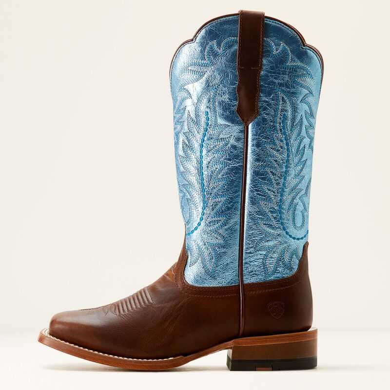 Ariat Frontier Tilly Western Boot Brown / Blue | 895ZKRMEC