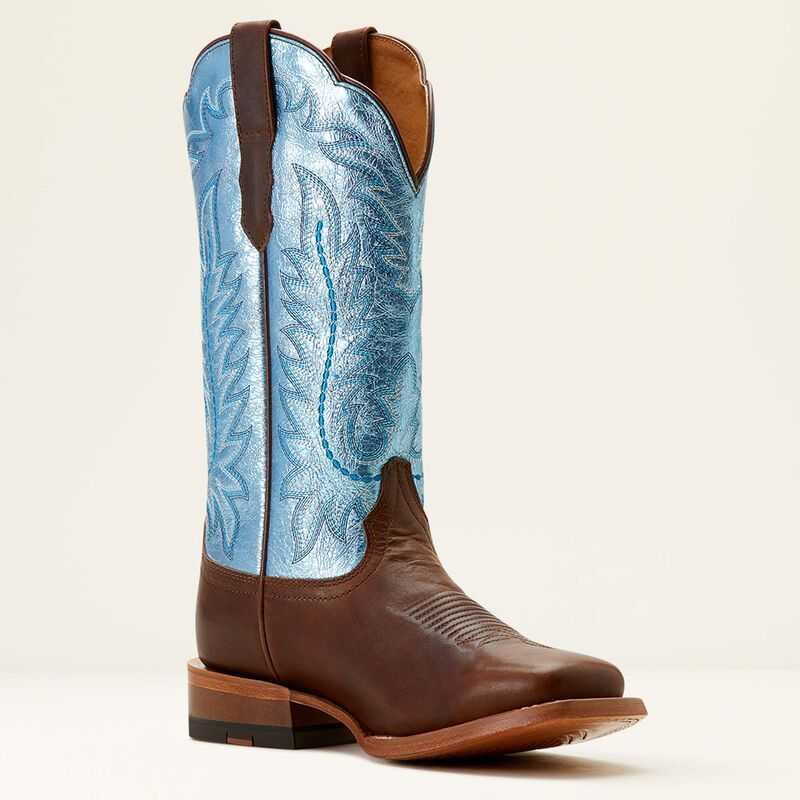 Ariat Frontier Tilly Western Boot Brown / Blue | 895ZKRMEC