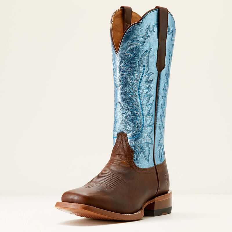 Ariat Frontier Tilly Western Boot Brown / Blue | 895ZKRMEC