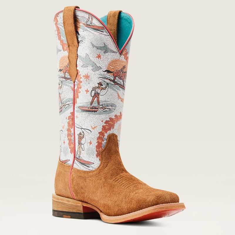 Ariat Frontier Western Aloha Western Boot Rusty Roughout | 570ZGPVMB