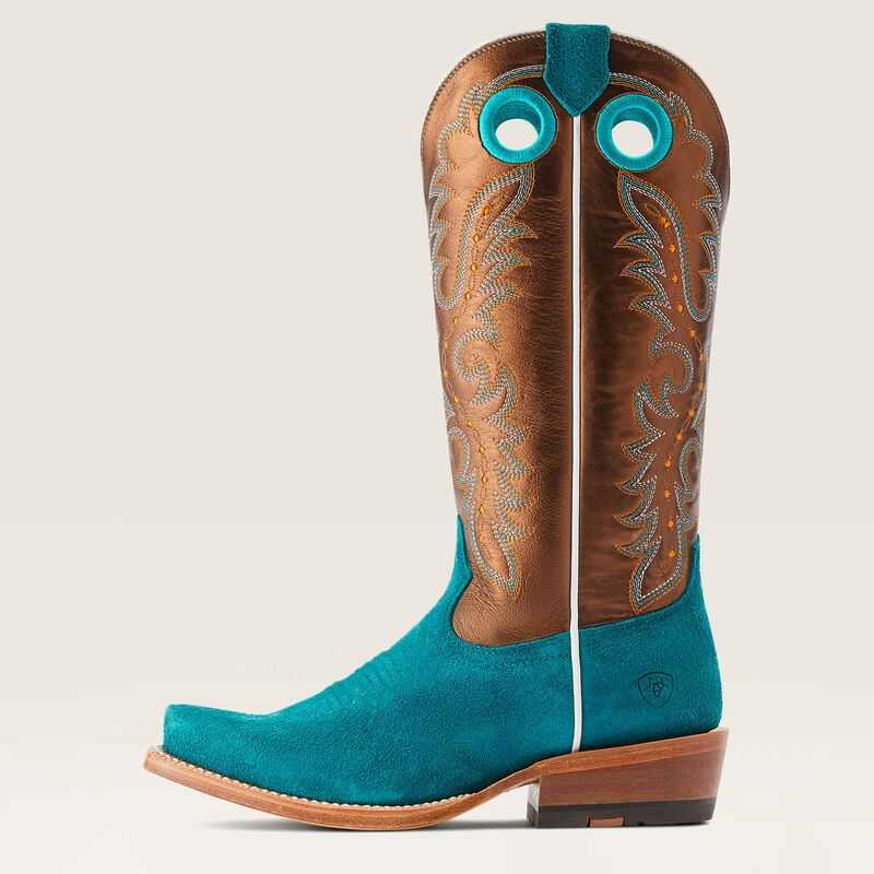 Ariat Futurity Boon Western Boot Ancient Turq Roughout | 873WNQSMJ