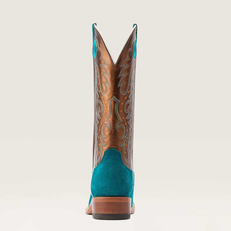 Ariat Futurity Boon Western Boot Ancient Turq Roughout | 873WNQSMJ