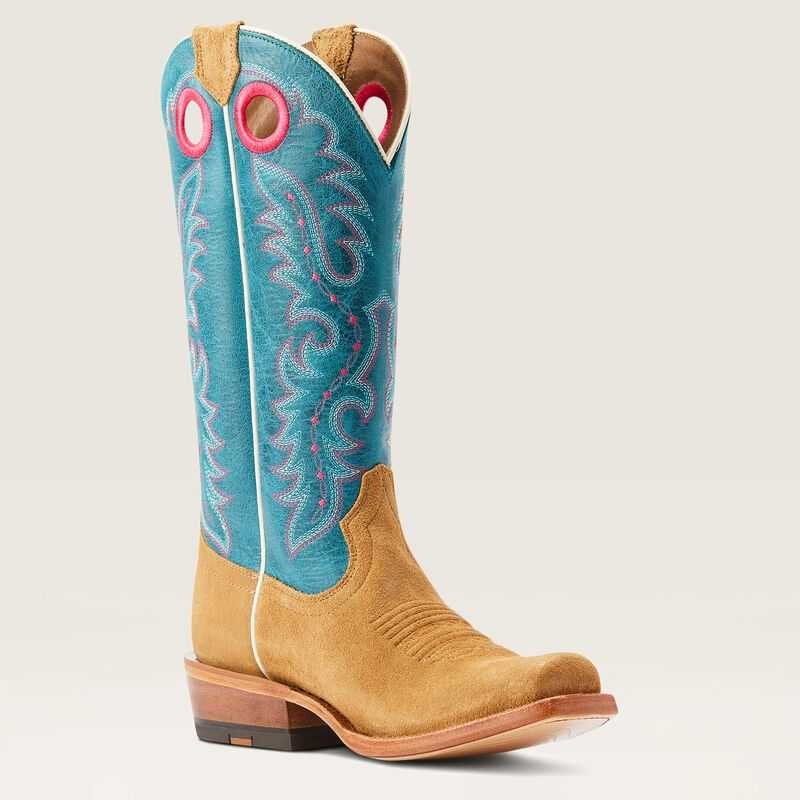 Ariat Futurity Boon Western Boot Buckskin Roughout | 469QATVSD