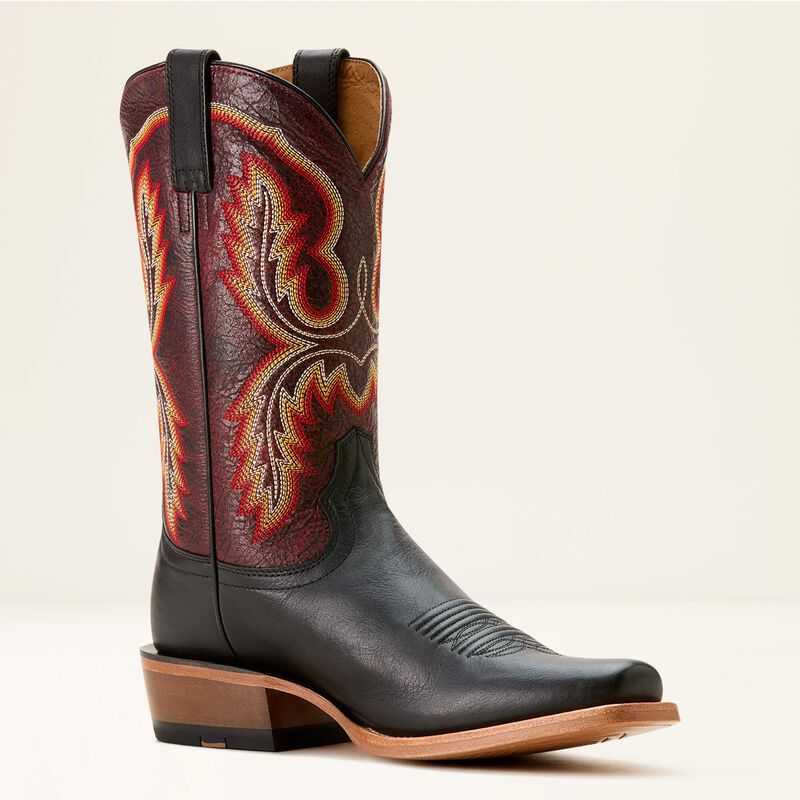 Ariat Futurity Cashout Cowboy Boot Black / Dark Red | 027QDUXSL