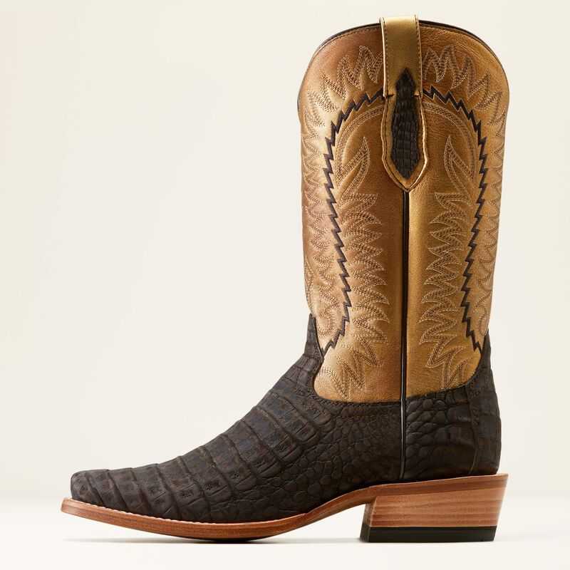 Ariat Futurity Finalist Cowboy Boot Chocolate / Gold | 071DCLBUW