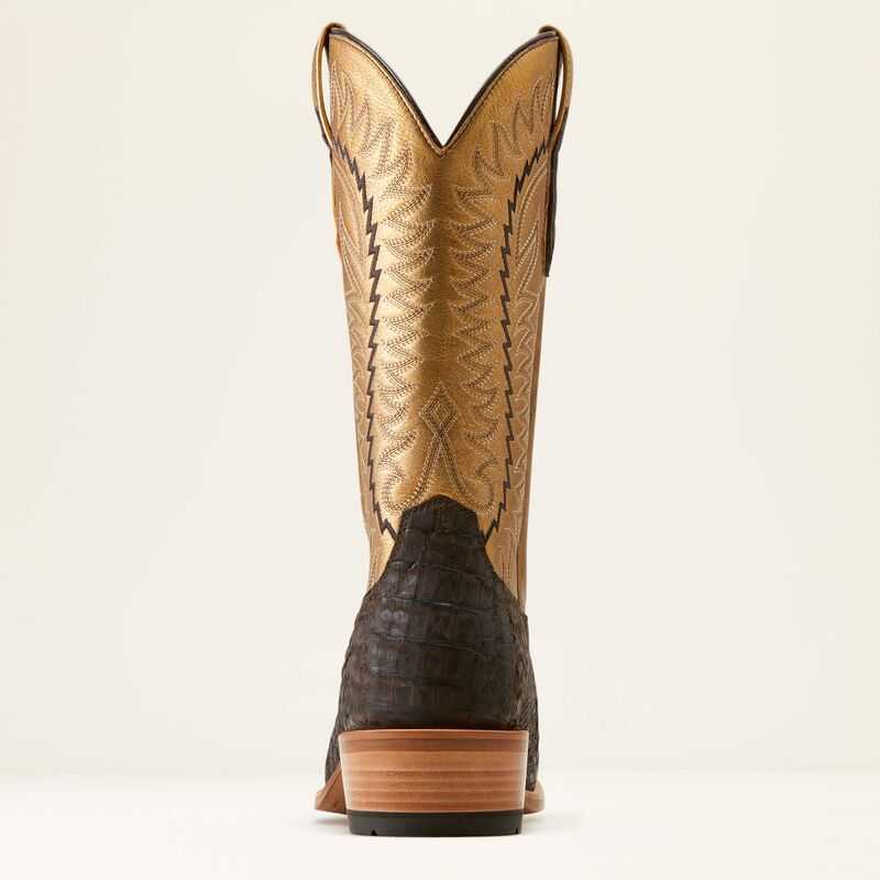 Ariat Futurity Finalist Cowboy Boot Chocolate / Gold | 071DCLBUW