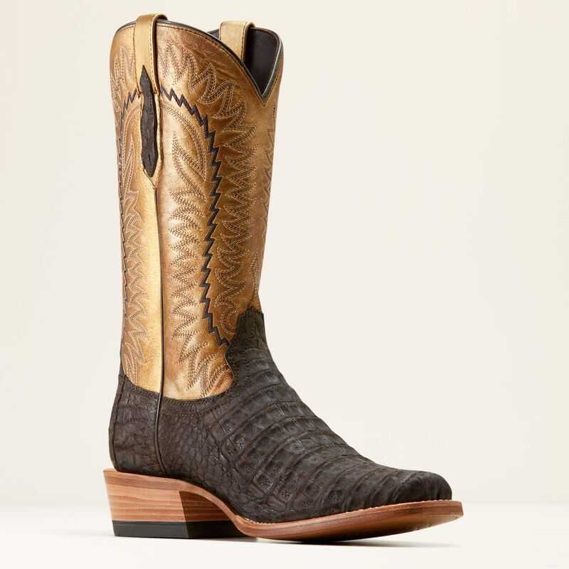 Ariat Futurity Finalist Cowboy Boot Chocolate / Gold | 071DCLBUW