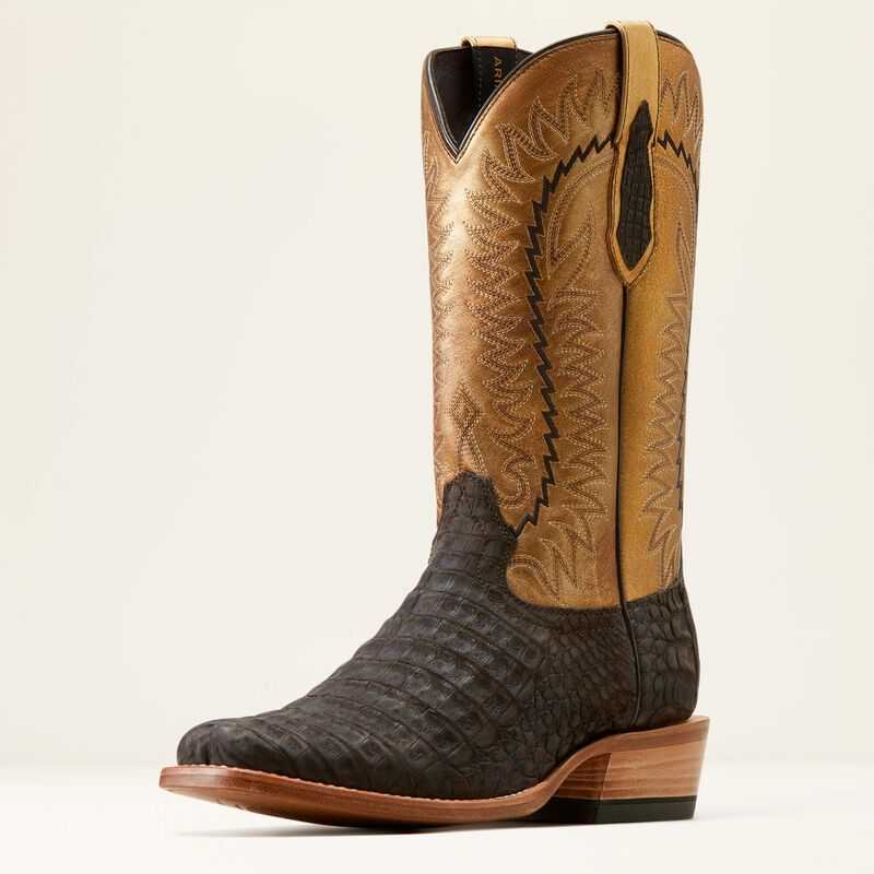 Ariat Futurity Finalist Cowboy Boot Chocolate / Gold | 071DCLBUW