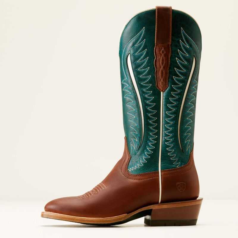 Ariat Futurity Limited Western Boot Brown Red / Turquoise | 710WOZNTF