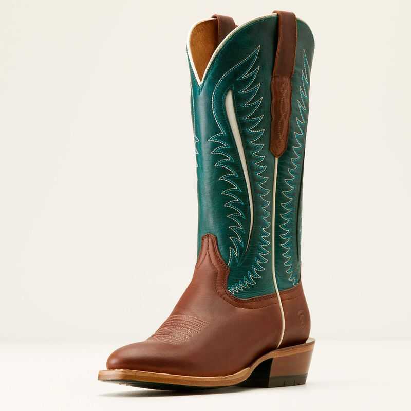 Ariat Futurity Limited Western Boot Brown Red / Turquoise | 710WOZNTF