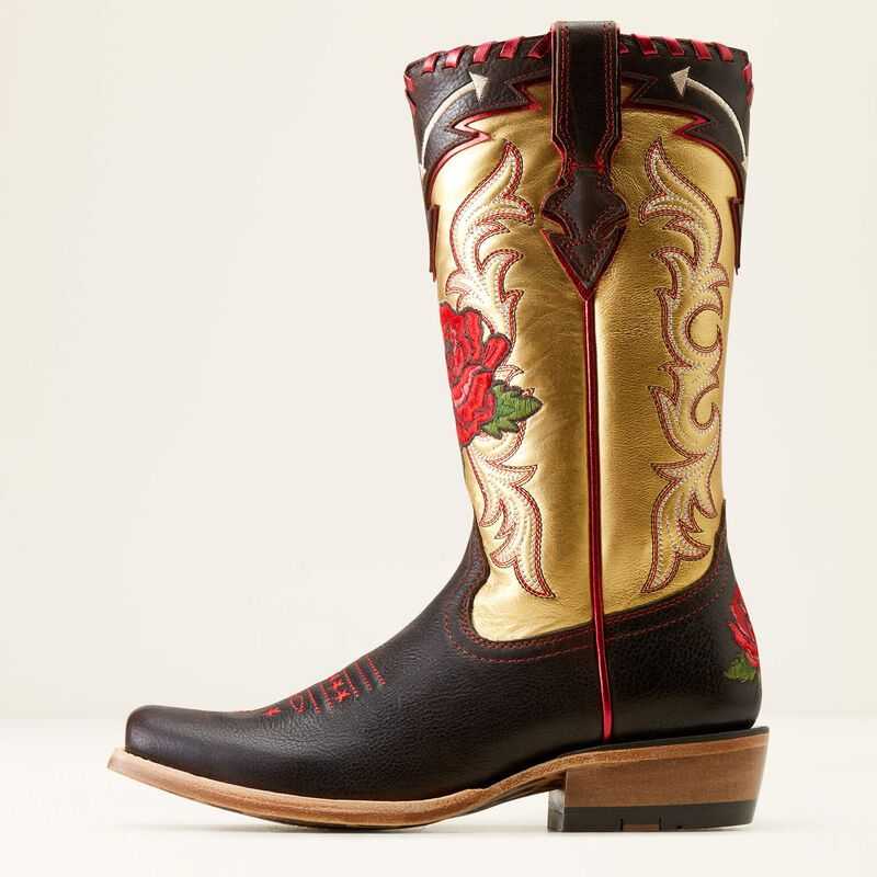 Ariat Futurity Rodeo Quincy Western Boot Toffee Crunch|range Riding Ruby | 549AXKJFZ