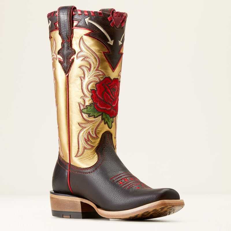 Ariat Futurity Rodeo Quincy Western Boot Toffee Crunch|range Riding Ruby | 549AXKJFZ