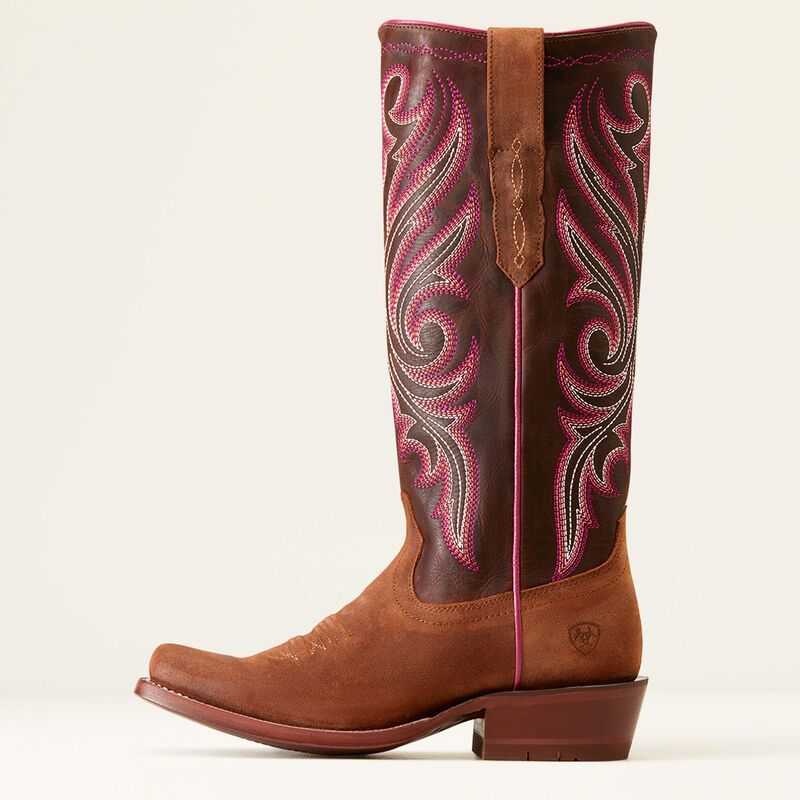 Ariat Futurity Starlight StretchFit Western Boot Terracotta Roughout | 349UMHDLF