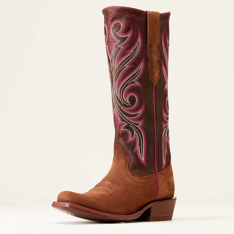 Ariat Futurity Starlight StretchFit Western Boot Terracotta Roughout | 349UMHDLF