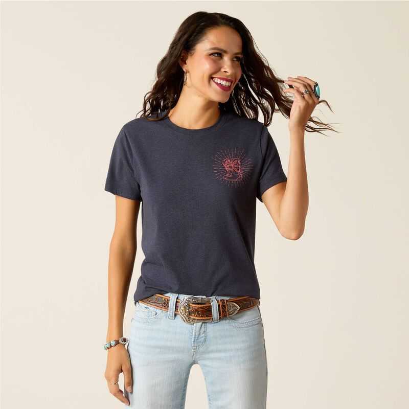 Ariat Genuine T-Shirt Blue | 253MFLHBP