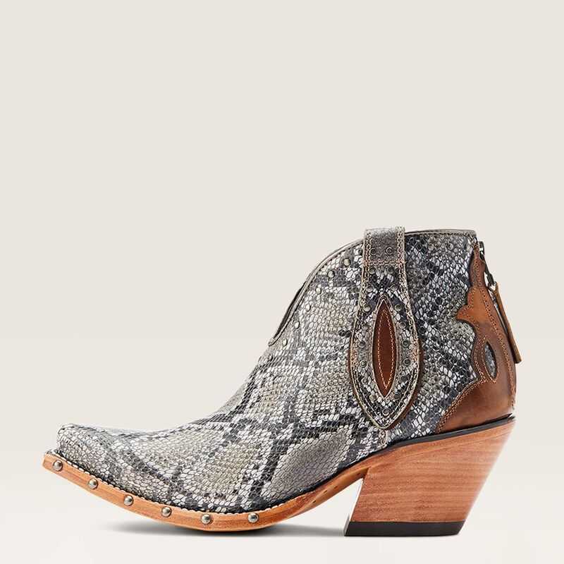 Ariat Greeley Western Boot Beige Snake | 409BOVCMY