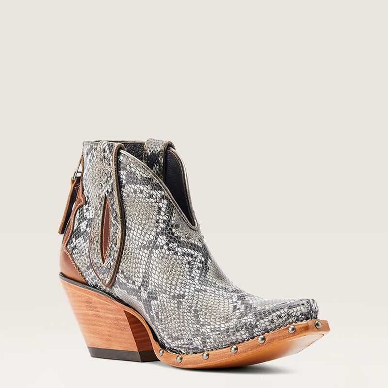 Ariat Greeley Western Boot Beige Snake | 409BOVCMY