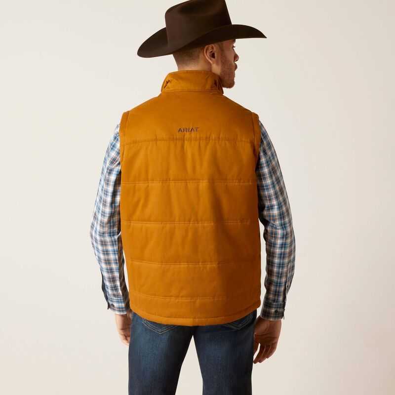 Ariat Grizzly 2.0 Canvas Conceal and Carry Vest Brown | 246KLWOAB